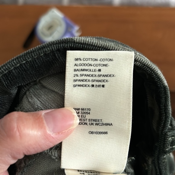 Pilcro and the Letterpress Camo Corduroy High Rise Skinny - Picture 6 of 6